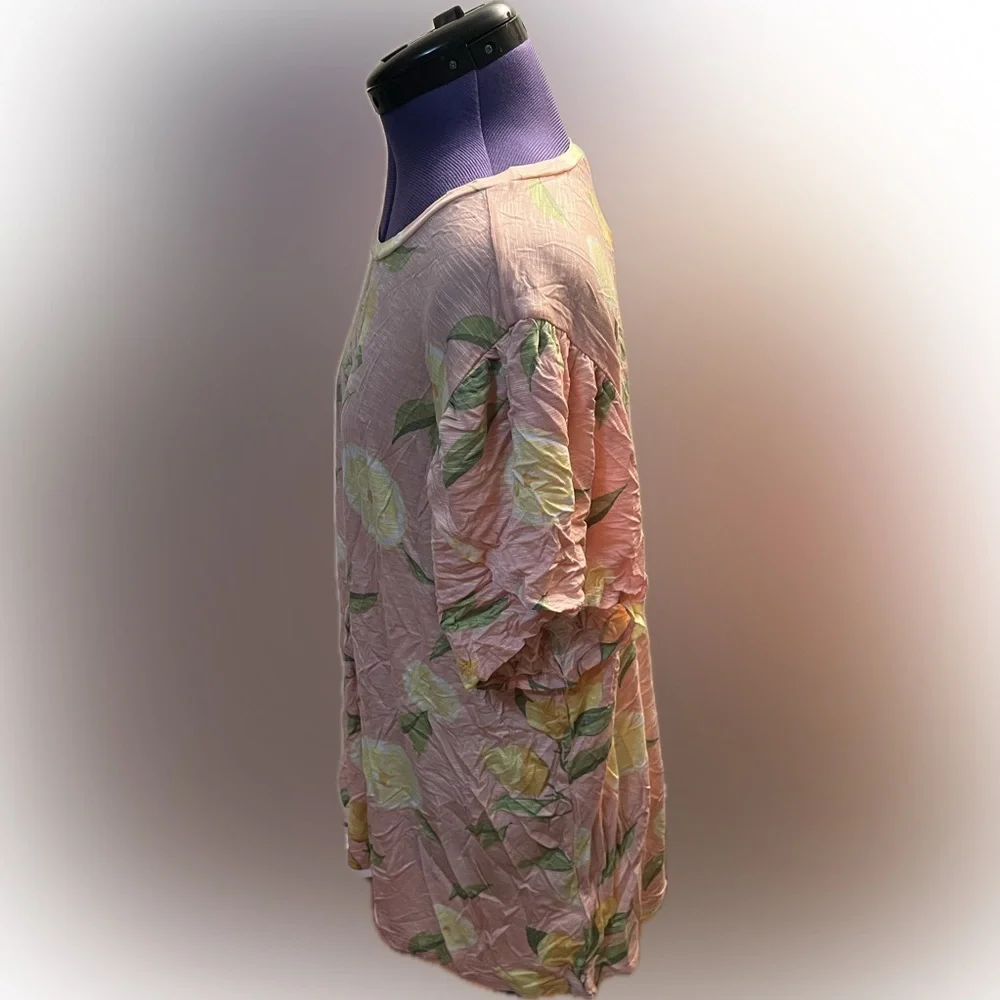Lularoe Olive Tulip Sleeve Top Size 2XL